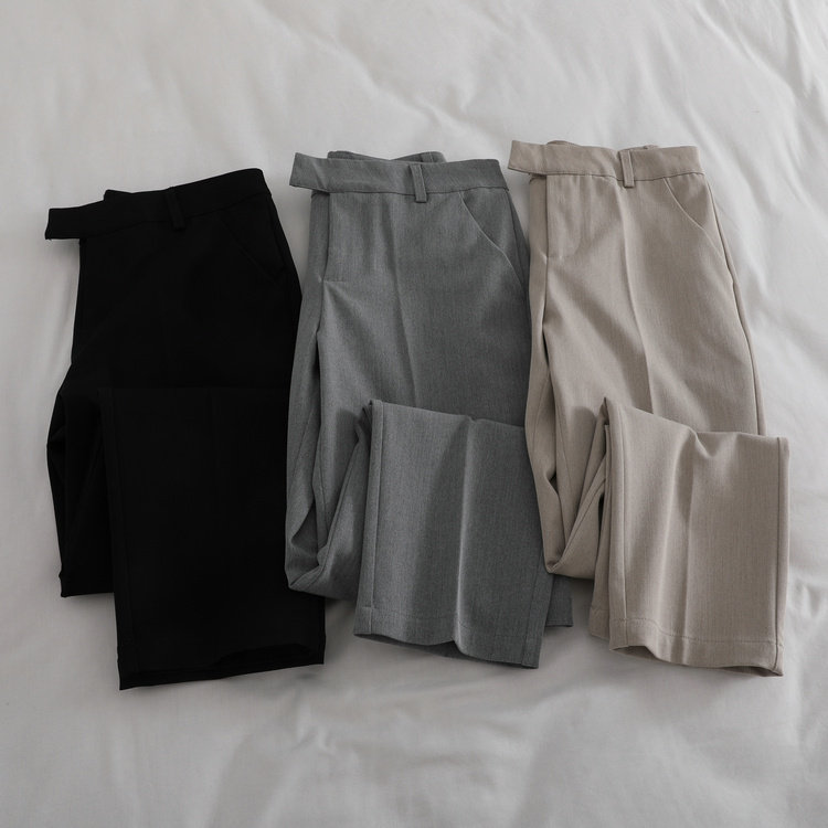 Factory Women Dress New Smoke Tubes Western Dress Pants Straight Barrel Loose Pituality Black High Waist Display Slim Casual 89 Western pants