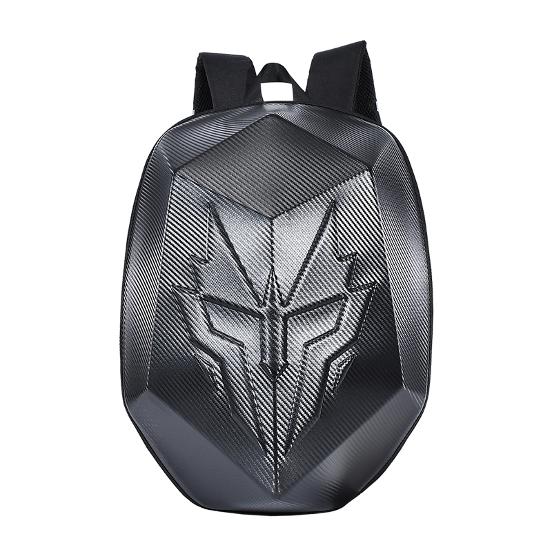 Locomotive Rider carbon fiber print hard shell Shoulder Bag Riding Double Shoulder Bag Locomotive Equipment Anti-Fall Full Armor containing bag oversize