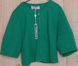 Rongshang Kingdom Clearance Sale: Thickened Mid-Length Puff Lantern Sleeve Short Zipper Shawl-Style Top Coat Open Cardigan