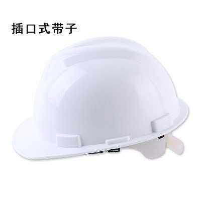 Recommended supervision building breathable sunscreen printed word anti-smashing site safety helmet white anti-crash engineering glass fiber
