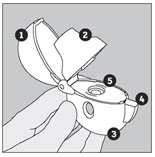 Powder inhaler powder mist dispenser