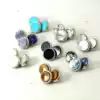 Small piston button buckle Hand cover inlaid shell button buckle Brass instrument accessories three prices