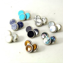 Small piston button buckle hand cover inlaid with shell color button buckle Brass instrument accessories three prices