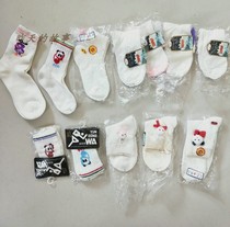 Nostalgia old stock of childrens socks 80 - 90s pure cotton white socks nylon stockings