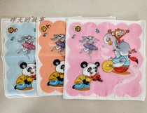 Nostalgic old stock 80-90s cotton flower handkerchief handkerchief small animal concert