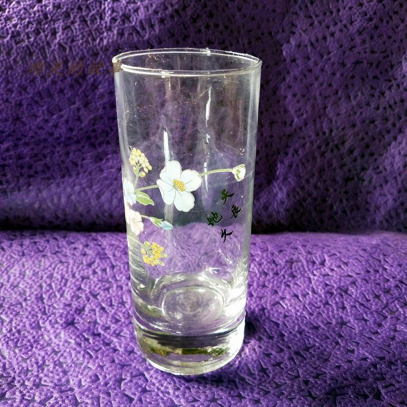 Nostalgic Old Stock 90s Printed Glass Cup Forever - Taobao