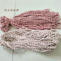 Nostalgia old stock 1988 clamp core rope rough 4mm long 50m pure cotton rope bundle