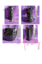 Nostalgic old stock 80-90s black glaze flower glaze vase flower holder various