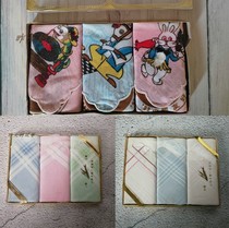 Nostalgic old stock of 90s gift handkerchief handkerchief 3 strips