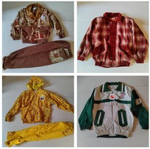 Nostalgia old stock of 90s childrens clothing suit tops boy bars spring and autumn grid New Years clothing