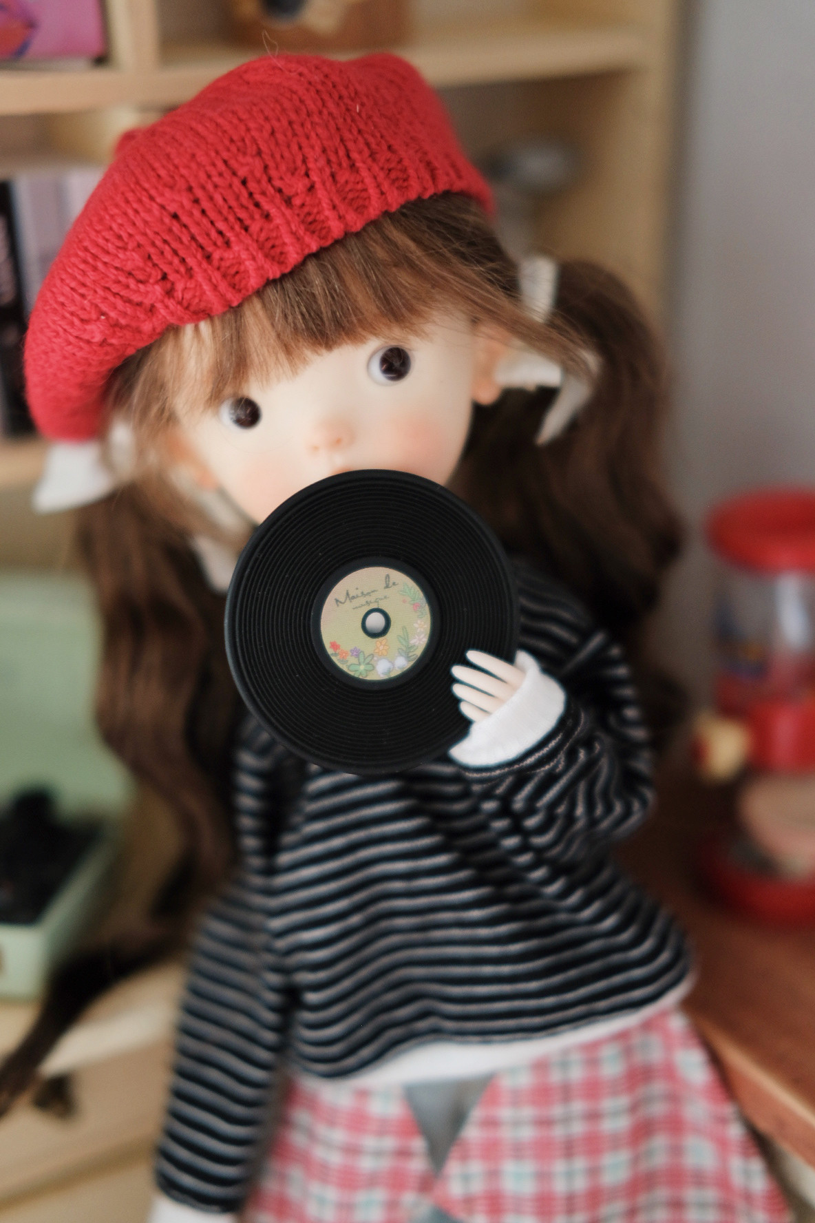 Одежда для кукол BJD landoudou 6分 bjd 针织帽