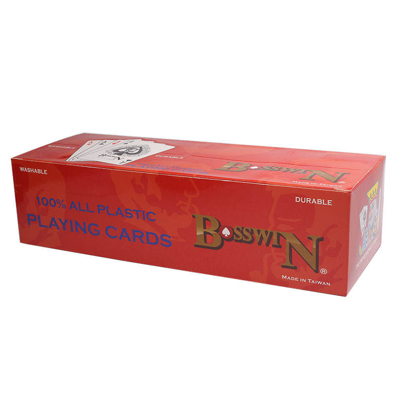 Taiwan imported Guogao Bosswin plastic frosted playing card 775 wide card 12 sets