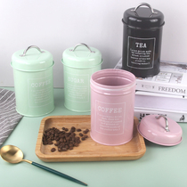Coffee powder sealed tank Nordic style large capacity coffee beans Milk powder Tea storage food storage tank Coffee tank