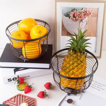 Egg basket fruit basket garlic potato sundries Blue multi-functional kitchen decoration creative hen storage iron basket