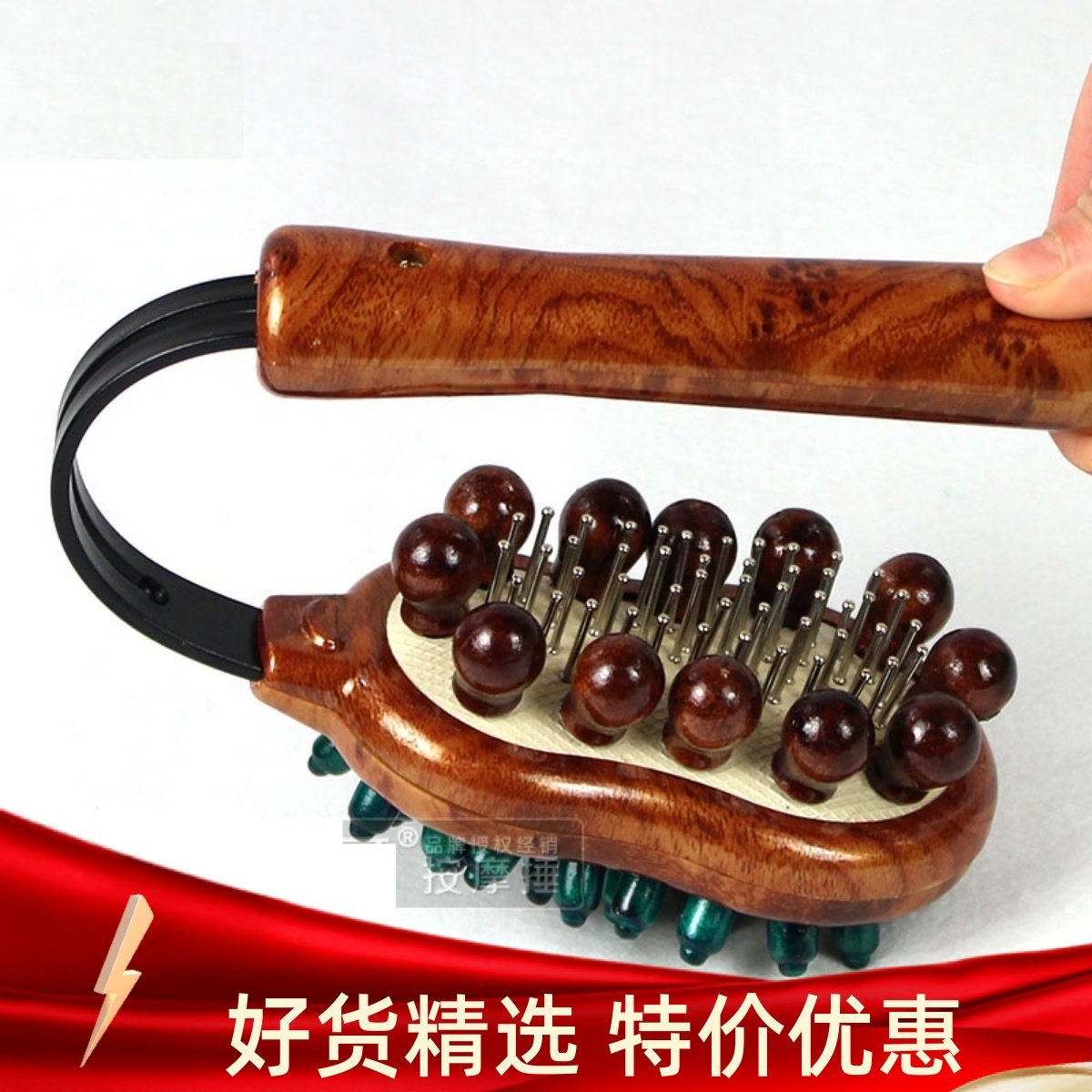 捶背神器经络按摩锤子手持式敲打捶背部腿部经络拍打棒拍痧板全身