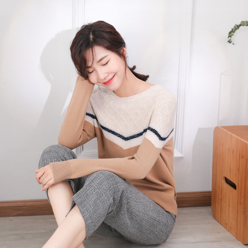 Qingkura Plateau Soft Gold Natural Undyed Raw Suede Pure Kashmir Wool Autumn Winter New Round Neckline Jacket Head Cashmere Cardiff