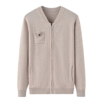 Winter semi-high collar lady cashmere sweatshirt thickened cardiovert baseball uniform long sleeve big code loose cashmere sweater jacket