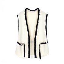 City of Ordos 2021 v collar lacing woman cardiff vest 100 pure mountain cashmere warm spell cashmere waistcoat