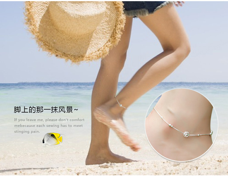 Bracelet de cheville Femme en Argenterie - Ref 3104629 Image 8