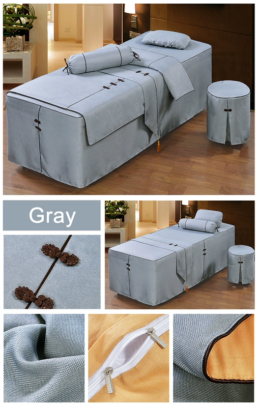 Beauty bông bedspread bông denim thẩm mỹ viện đơn giản tùy chỉnh massage trải giường với lỗ - Trang bị tấm