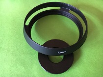 72mm Metal Hollowed-out Shield Hollowed-out Hood Leica Lens Apply Black