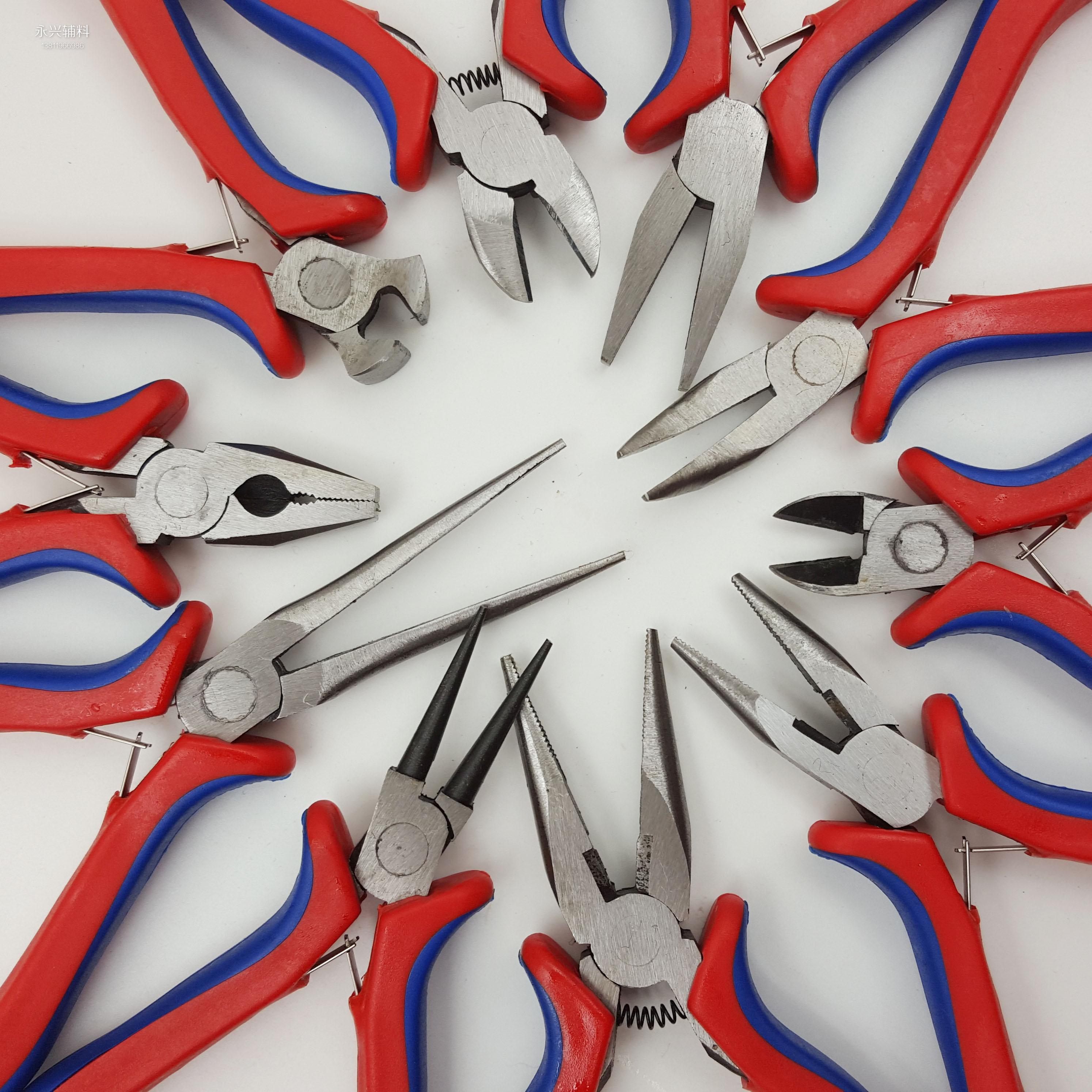Pointed pliers multifunctional punching pliers jewelry tool pliers slanted pliers mini tip pliers wire pliers