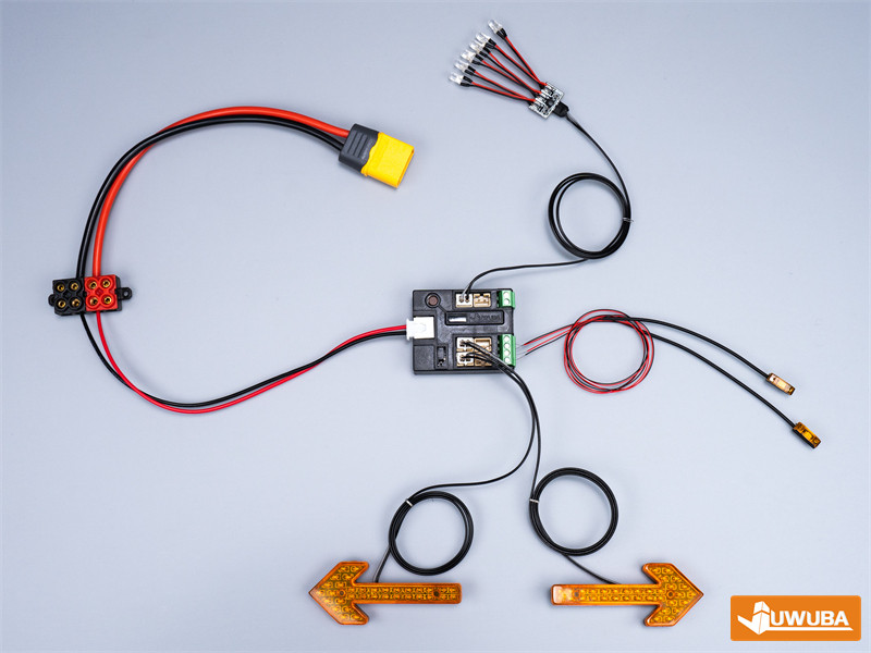 JUWUBA LED Treiber Controller Strobe Modul für 1:14 Tamiya RC Lkw Für Scania BENZ Für VOLVO MAN Diy Teile – Detail 8
