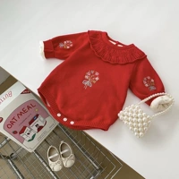 Красное флисовое боди