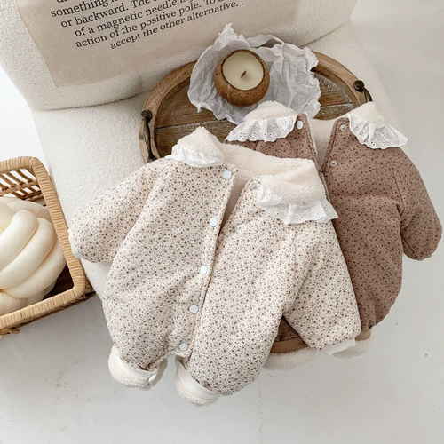 Брендовый детский демисезонный утепленный пуховик, стеганая детская зимняя куртка для принцессы для выхода на улицу