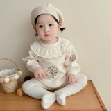 Детское трикотажное боди для девочек, свитер для принцессы, осеннее платье, зимний комплект, наряд на выход