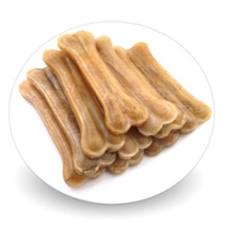 Lmao Yuan Cow Leather Leather Pressed Bone bodybuilding Tooth Grit Tooth Bites Bulk Pet Snack small dog (2-inch 10 only) bagged