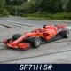 Bimei High 1:18 Ferrari Formula 1 2018 Racing SF71H Mô hình xe hợp kim mô phỏng tĩnh