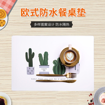 European waterproof table mat Heat pad Creative placemat Plate bowl pad Pot pad Rectangular insulation pad