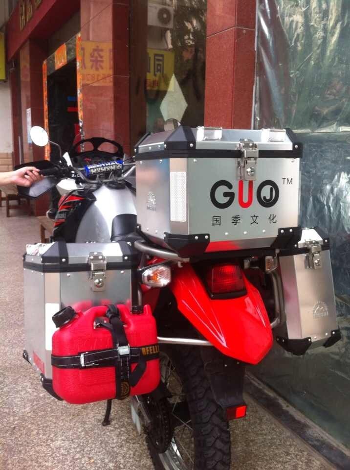 Kawasaki KLR650 TOURFELLA drop-answer aluminium side case three-case bracket