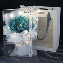 Starry dried flower bouquet gift box Soap rose Birthday gift Female Valentines Day Tanabata send girlfriend send best friend