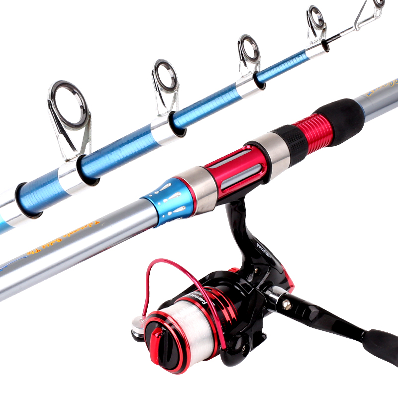 Bolang Sea Pole Throwing Rod Set Full Set Naked Carbon Ultra Light Ultra Hard Ultra Thin Far ThrowIng Pole Anchor Rod Metal Wheel