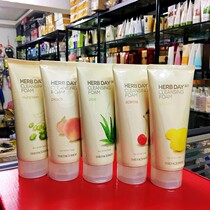 Korea Feishi small shop facial cleanser 170ml Cherry Aloe Mung bean lemon peach Please note