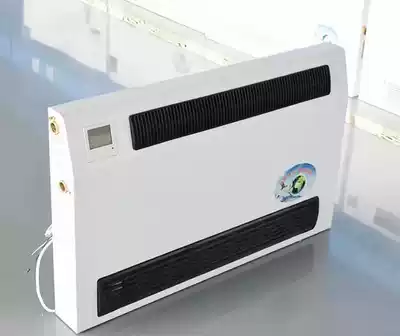 Wall-mounted vertical surface-mounted ventilator Coil heating and cooling dual-use household water-cooled air conditioning radiator Wall-mounted stove special fan