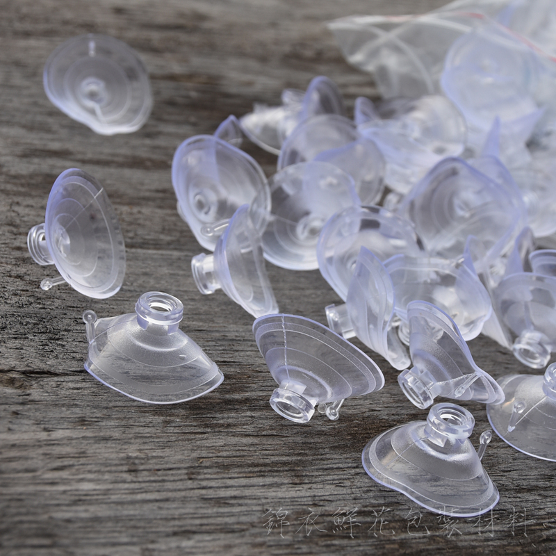 4 cm 3 cm transparent suction cup Mushroom Sucker Wedding wedding Lilly wedding Lilly Suction Cups Festive Flower Shop Supplies