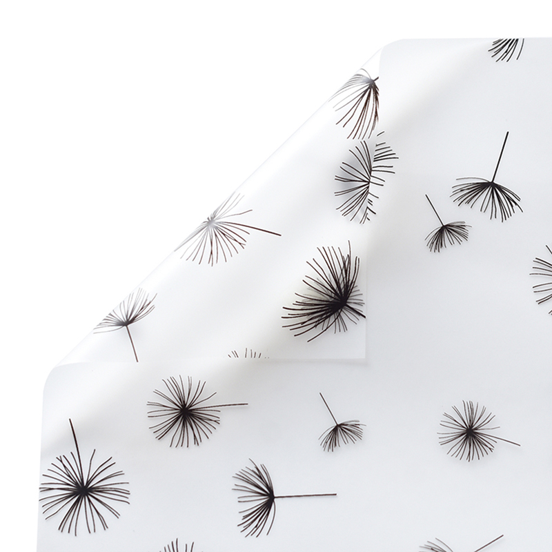 Kinclothing Classic Dandelion Bag Flower Paper Rose Waterproof Printed Fog Surface Paper Hazy Translucent Fog Light Flowers Packaging