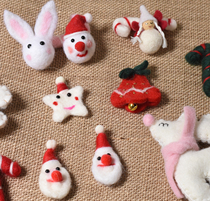 Christmas Tree Decoration Goat Felt Accessories Multiple Dolls Seniors Hats DIY Flower Bouquet Boxes Materials Mini Delicacy