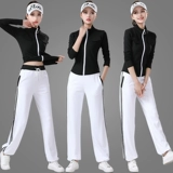 Демисезонный флисовый зимний танцующий спортивный модный комплект для спортзала, увеличенная толщина