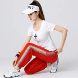 Штаны, танцующий летний хлопковый спортивный костюм, популярно в интернете