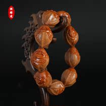 Mens Zhoushan coated Milleriron Nuclear olive nuclear core sculptures Hands Strings Pure handmade virtuoso Zhou Yiqing handlebar pieces Su Work