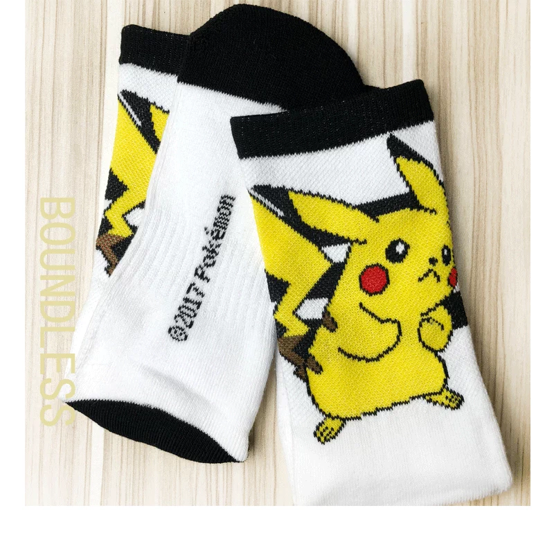 BOUNDLESS Pikachu trong vớ ống Pikachu vớ thể thao mẫu tất lưới