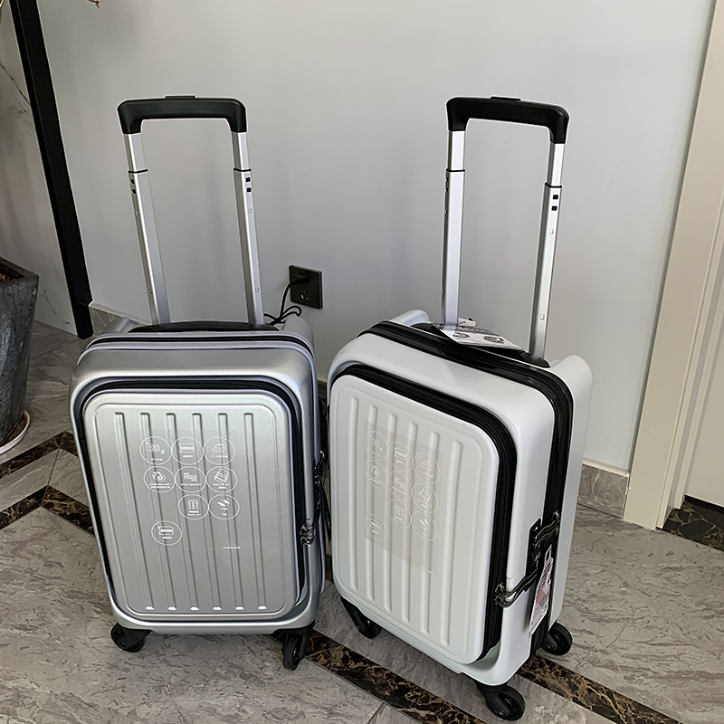 Exported to Japan 18-inch lightweight boarding case front opening open lid luggage small suitcase hinomoto wheel