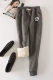 Đặc biệt hàng ngày quần mùa đông lỏng lẻo ấm dày cộng với chân nhung quần cotton quần da cừu kích thước lớn của phụ nữ blazer nữ