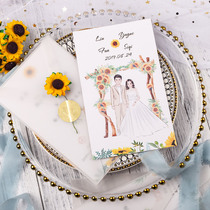 Invitation to Cambodia Heinewedding Creative Network Red Ins Wind Posting Wedding Invitation please post Envelope Sunflower Mori Department Little Fresh