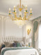 Crystal Chandelier for Duplex Villa, Large Chandelier for Hollow Living Room, Light Luxury European-Style French Chandelier for High-Ceilinged Stairwell