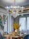New French-Style Crystal Chandelier for Living Room, Light Luxury Duplex, European-Style Dining Room, Master Bedroom, Luxurious Ceramic Chandelier